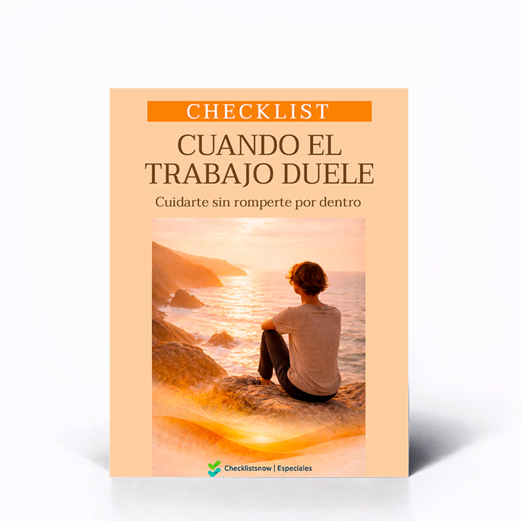Lista de verificación Cuando el trabajo duele